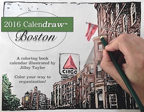 Calendraw Boston: Color Your Way to Organization (Coloring Book Calendar)